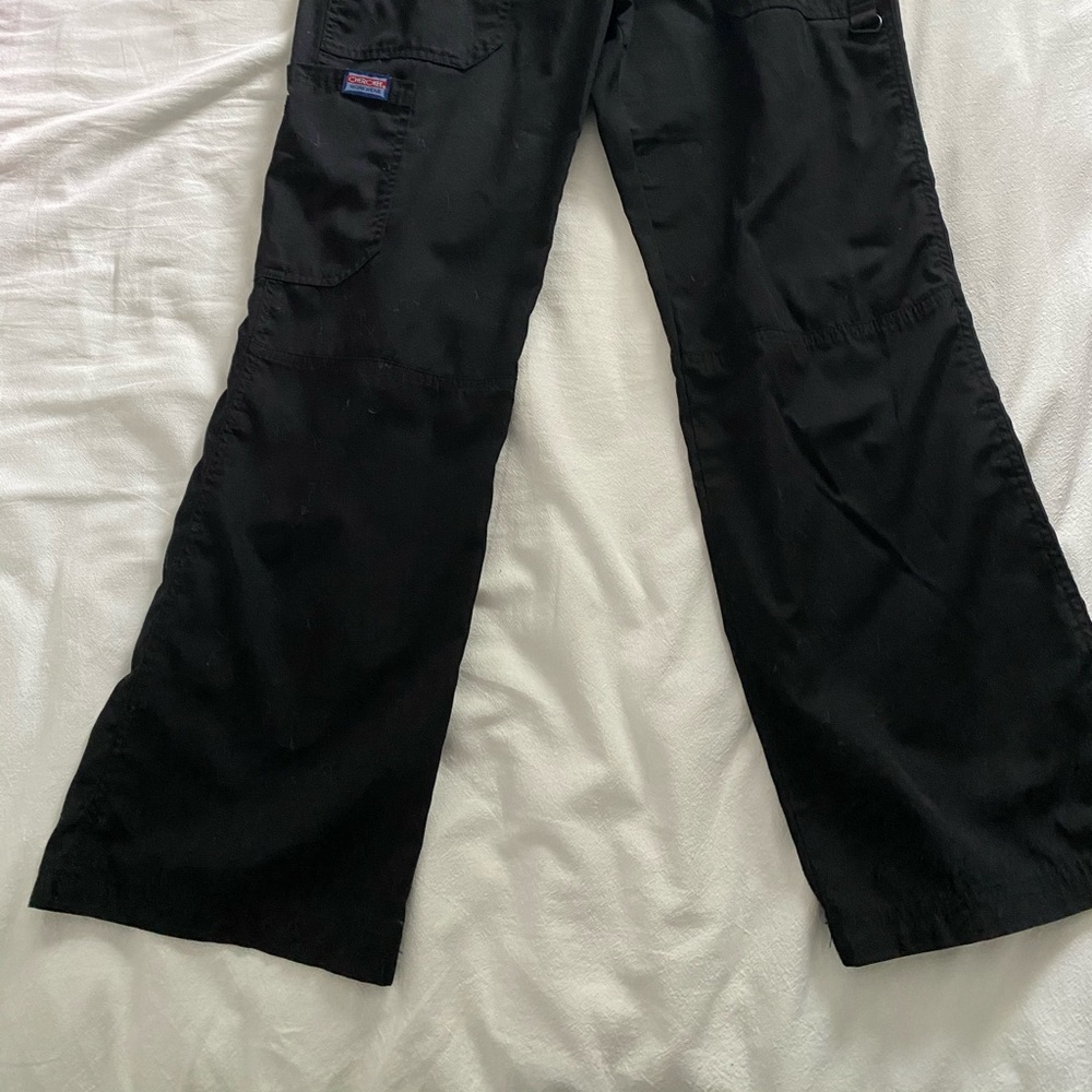 Cherokee black scrub pants petite